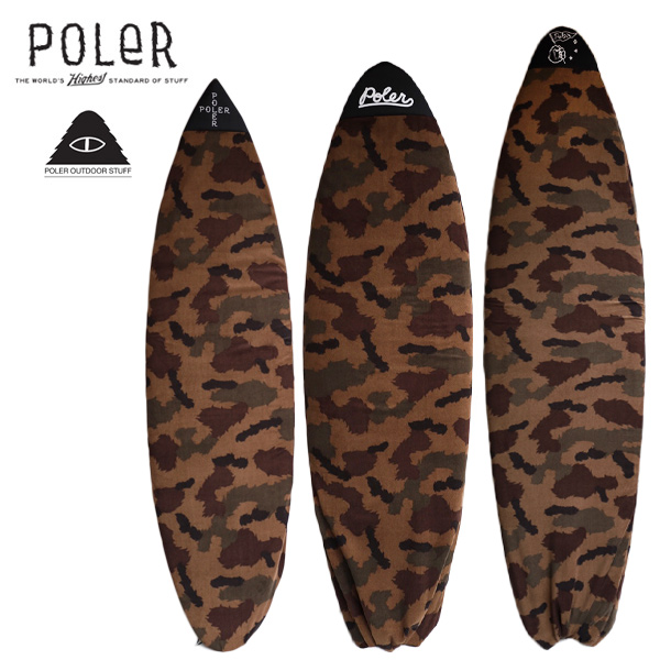 POLER』ニットケース [CAMO] SHORT 6'0″ / RETRO 5'10” / FUN 7'2